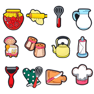 Accesorios de Cocina al por Mayor, Adornos de PVC para Zapatos, Hebillas Decorativas para Utensilios de Cocina, Dijes para Zapatos, Utensilios de Cocina para Niños - Product Image 3