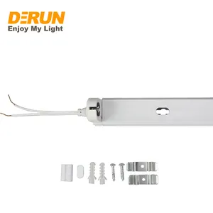 Linkable LED Tube Light Fixture 9W 18W 60CM 120CM Single Double Light Fitting Lamp Bracket With CE RoHS LTL-FIXTURE