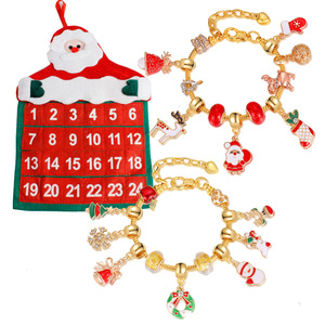 Ornements de noël, bijoux de noël, Bracelet, compte à rebours, cadeau, calendrier de l'avent, bricolage, collier de noël, ensemble cadeau, boîte aveugle, nouvelle collection 2023 - Product Image 5