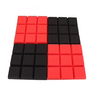 Material de pared de estudio de grabación de nueve rejillas ignífugo de alta densidad absorbente de sonido ambiental aislamiento acústico transpirable - Product Image 2