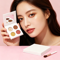 Palette d'ombres à paupières 4 couleurs haute qualité Pigment Matte Glitter Eyeshadow Factory