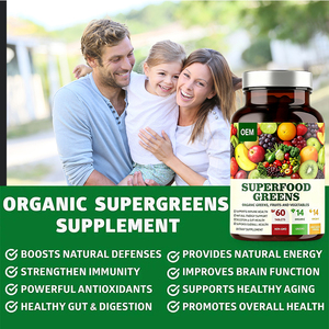 OEM/ODM bio Superfood verdure mix compresse di energia immunitaria e salute intestinale integratori di pillole vegane con frutta e verdura - Product Image 2