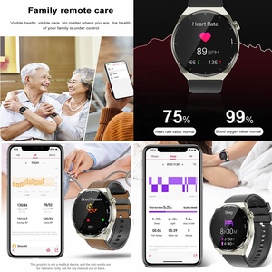 Ban nhạc da không dây Charing Smartwatch chính xác ECG nhịp tim máu Oxy nhiệt kế theo dõi sức khỏe đồng hồ thông minh - Product Image 2