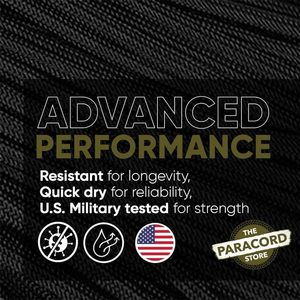 Yongxiang Paracord Store – Bobine <span class=keywords><strong>de</strong></span> 50 pieds <span class=keywords><strong>de</strong></span> corde <span class=keywords><strong>de</strong></span> parachute tactique en nylon robuste à 7 brins pour camping, pêche et <span class=keywords><strong>survie</strong></span> en extérieur - Product Image 5