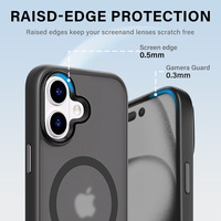 Meilleures ventes Coque de téléphone antichoc TPU PC Matte Clear Wireless Charging Case pour iPhone 15 Pro Max