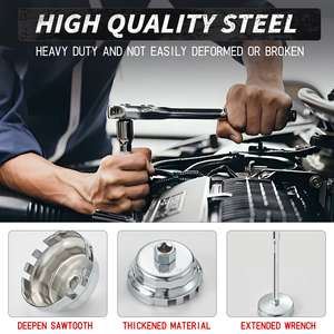 Thiết Kế Mới Nhiệm Vụ Nặng Nề 58 Pcs Dầu Ô Tô Lọc Cờ Lê Cho Bảo Trì Xe - Product Image 4