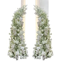 Offre Spéciale – Arche de fleurs artificielles en soie en forme de corne d'étoile pour décoration de scène de mariage transfrontalière