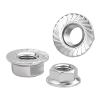 Écrous hexagonaux à bride à denture aveugle en acier au carbone M2 M3 M4 M5 M6 M7 M8 M9 M10 M15 M30 Insert T Bride de meuble