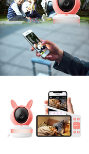Nouvelle caméra de surveillance pour bébé Tuya 4MP sans fil avec vision nocturne, lecture de 8 berceuses, étanche IP65, grand écran IPS HD de 5,5 pouces - Product Image 5