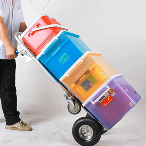 सबसे लोकप्रिय खड़ी क्षमता 600lbs भारी कर्तव्य एल्यूमीनियम हाथ ट्राली Dollys foldable हाथ ट्राली - Product Image 3
