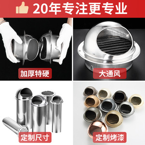 Rejilla de Ventilación de Acero Inoxidable Seshun de Doble Capa para Campana Extractora Doméstica, Cubierta para Tubo de Escape, Materiales de Alta Calidad - Product Image 4