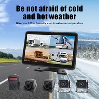Moniteur d'écran de voiture 10 pouces avec système de caméra avant et arrière pour points morts, pour camion, camping-car, véhicule, enregistreur vidéo MDVR 4G