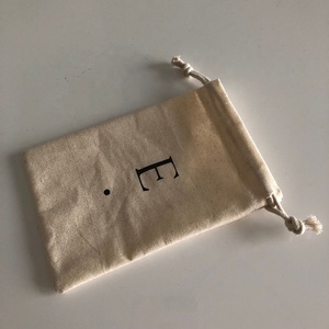 Organic Muslin Cotton/<strong>Canvas</strong> <strong>Drawstring</strong> <strong>Bag</strong> - Product Image 3