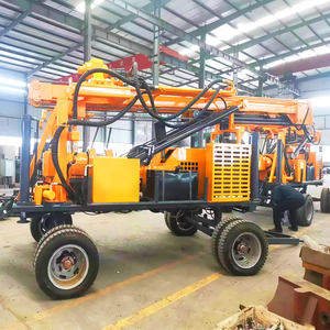 Machine de forage de puits en eau profonde de 280m JDL280 Type de roues plate-forme de forage de noyau avec remorque - Product Image 3