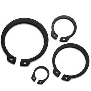 Anillo de Retención Tipo C Jiayi, Acero para Resortes, Fosfatado Negro 65Mn, Alta Resistencia para la Industria de la Construcción - Product Image 2