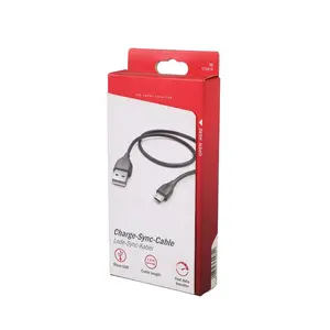 定制350克有线耳机耳机包装纸盒，用于带悬挂孔的电子产品