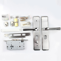 Serrure de porte extérieure personnalisée avec plaque de protection, antivol, haute sécurité, loquet robuste, mortaise, finition polie, cylindre de serrure
