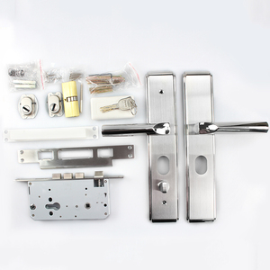 Chống Trộm Cửa an ninh bảng điều khiển khóa NỘI THẤT PHÒNG <span class=keywords><strong>SS</strong></span> 304 đòn bẩy xử lý satin khóa cửa bộ - Product Image 2