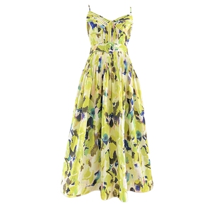 Vendita all'Ingrosso di <span class=keywords><strong>Abbigliamento</strong></span> Boutique, Nuovi Stili Estivi di Abiti da Donna con Lacci, Stampe <span class=keywords><strong>Retrò</strong></span> e Spalline Sottili - Product Image 4