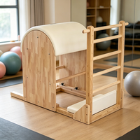Baril d'entraînement Pilates de qualité médicale en bois de chêne ergonomique pour thérapeute physique, correction de la colonne vertébrale et relaxation musculaire
