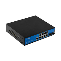 Conmutador Gigabit Administrado de 10 Puertos, Conmutador Ethernet de Capa 2 para Cámaras IP, Juego de Herramientas de Automatización para Instalación de CCTV