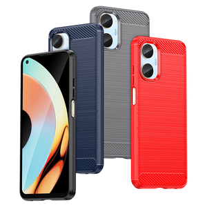 Funda de fibra de carbono a prueba de golpes para móvil, funda trasera de TPU suave para <span class=keywords><strong>Nokia</strong></span> <span class=keywords><strong>G60</strong></span> <span class=keywords><strong>5G</strong></span>, Realme 10 4G <span class=keywords><strong>5G</strong></span> - Product Image 1