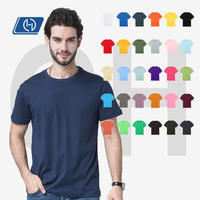 T-shirt unisexe 170g, été, couleur unie, coupe ample, 100% coton, manches courtes, décontracté, vêtements de travail, uniforme d'équipe, t-shirt homme uni