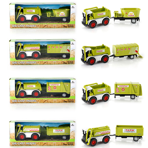 نموذج جرار زراعي قابل للسحب للخلف من سبائك معدنية مقاس 1:60 للعبة شاحنة نقل للأطفال نموذج شاحنة معدنية لعبة - Product Image 5