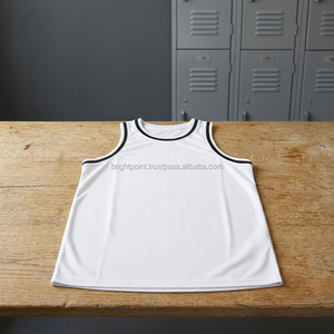 Uniforme de Baloncesto Personalizado para Hombre, Camiseta Lakers 100% Poliéster, Ropa Deportiva Unisex, Transpirable, Blanca Lisa, Cuello en V - Product Image 2