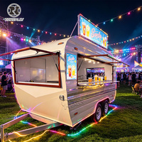 Remorque de restauration certifiée DOT pour l'Europe, camion flexible pour smoothies, chariot de restauration extérieur pour hot-dogs
