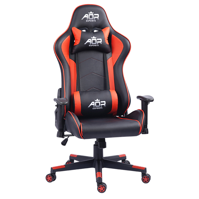 AOR PU Leather Gaming Chair with Bluetooth Speakers Electric Adjustable Height Ergonomic Design Nylon Fabric for Music & Gaming