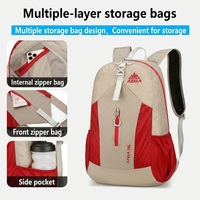 Mochila de Viaje Ligera, Plegable, Impermeable, de Nailon de Alta Densidad, con Múltiples Bolsillos, Transpirable, con Correas de Hombro Amplias, para Actividades al Aire Libre
