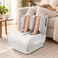 Masseur électrique pour pieds et mollets Shiatsu avec chaleur, vibrations et pétrissage profond, machine de massage des pieds pour la relaxation à domicile ou au bureau