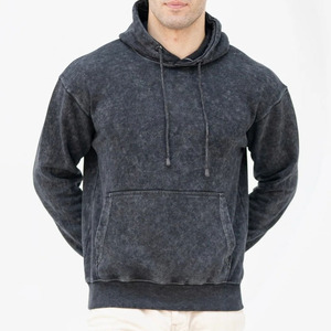 Sweat-shirts à capuche pour hommes en denim délavé, vente en gros, faible MOQ, nouveau design, best-seller, sweat-shirts à capuche en denim délavé pour adultes à prix avantageux - Product Image 6