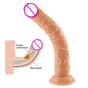 Dia 3.7cm réaliste Silicone quille rester plié gode vagin Stimulation pénis artificiel pour femmes hommes Compatible avec la Machine de sexe