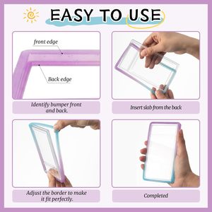 Wholesale Durable TPU Material Gradient PS A/C GC Graded Trading <b>Card</b> Slab Bumper Guard <b>Protector</b> Skin Soft 4 Inch Colorful - Product Image 3