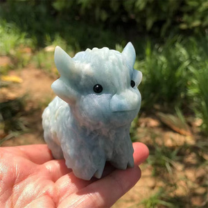Figuras de Animales Talladas en Cristal de Cuarzo Natural de 35 mm, Surtido de Colores, Figuras de Vacas Highland Talladas en Cristal <span class=keywords><strong>para</strong></span> Regalo - Product Image 4