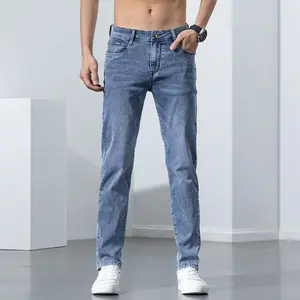 2022 חדש גברים של למתוח סקיני ג 'ינס חדש אביב אופנה מזדמן כותנה ג' ינס Slim Fit מכנסיים זכר מכנסיים