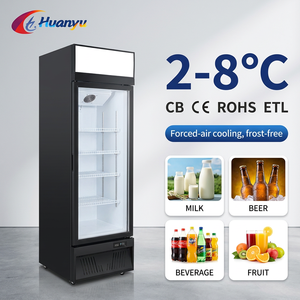 Refrigerador de Vidrio de Alta Capacidad Premium, Color Negro, para Supermercado, Refrigeración por Aire, Diseño Moderno - Product Image 2