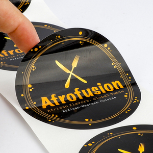 Adesivo Personalizzato in Vinile Impermeabile <span class=keywords><strong>per</strong></span> Sigillare Scatole e Sacchetti da Asporto, Etichetta con Logo del Marchio <span class=keywords><strong>per</strong></span> Imballaggi Alimentari da Ristorante - Product Image 4