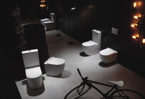 Toilette moderne pour salle de bain-Ensemble de toilette 7 pièces avec accessoires de salle de bain, <span class=keywords><strong>WC</strong></span> à économie d'eau pour toilettes et salles de bain - Product Image 3