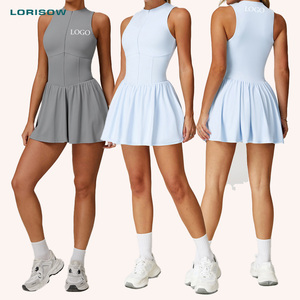 Pakaian Tenis Wanita LORISOW, Pakaian Tenis Cetak Sublimasi Khusus - Product Image 1