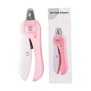 Coupe-ongles et lime à ongles 2-en-1 en acier inoxydable pour animaux de compagnie, avec guide LED pour la veine sanguine, batterie rechargeable, portable - Product Image 5