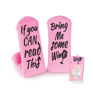 Fluffy Lông Cừu Thiết Kế Ấm Cúng Phụ Nữ Tùy Chỉnh Ấm Mờ Vớ Biểu Tượng Tùy Chỉnh May Thiết Kế Vớ Ấm Cúng - Product Image 5