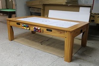 Table de réunion et de jeu avec billard et tennis de table