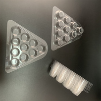 Vente chaude 10 Pcs Chocolat Conteneur Boîte Transparente Blister En Plastique Chocolat Emballage Boîtes Plateau