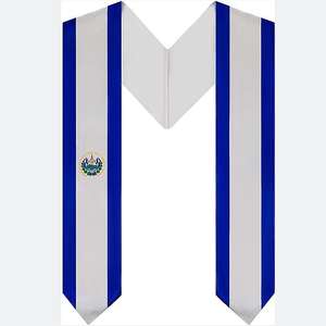 2023สีขาวล้วนคุณภาพสูงผ้าโปร่งลายลูกไม้เอลวาดอร์สายคาดเอวสำหรับจบการศึกษาความยาว60นิ้วหรือ72นิ้ว - Product Image 1