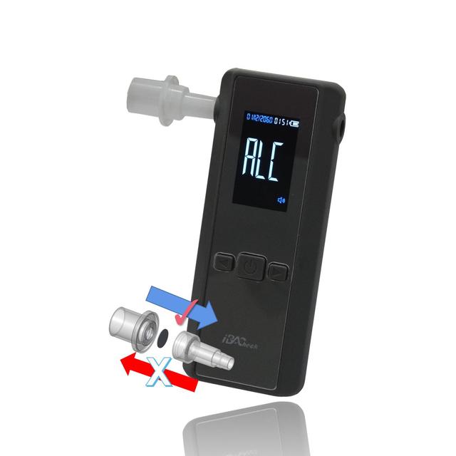 IBACheck Professional-Grade Breathalyzer 1000 Full Information Memories with Time Stamp  and Voice Announcement