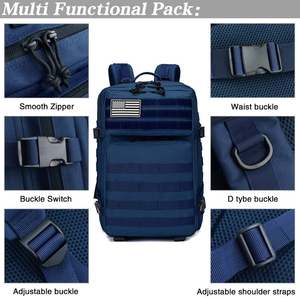 Mochila de Senderismo con Logotipo Personalizado de Fábrica, Bolsa de Gimnasio para Hombre, Mochila Táctica Impermeable para Exteriores - Product Image 5