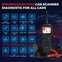 Probador de Circuitos Eléctricos CT600 12-24V, Detector de Cortocircuitos/Circuitos Abiertos, Prueba de Batería/Relé/Inyección de Combustible para Autos